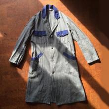 Vintage / 40's Belgium / Work coat / Salt & Pepper