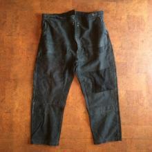 Vintage / 50's France / black moleskin pants