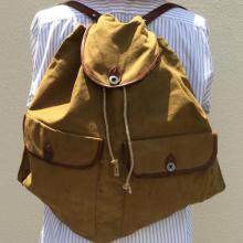 Vintage / 40's Belgium / Canvas Bagpack