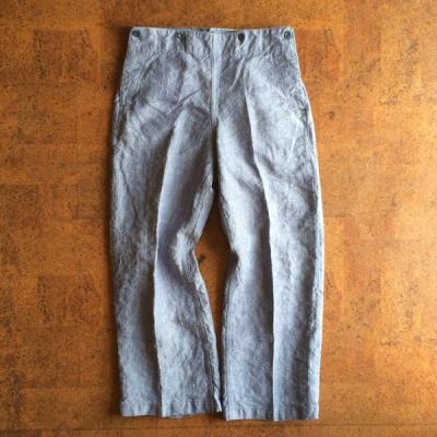 Vintage/Deadstock/50's Frenchnavy/Linen Marinpants
