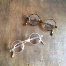 Vintage / Used / 30's French / Round glasses