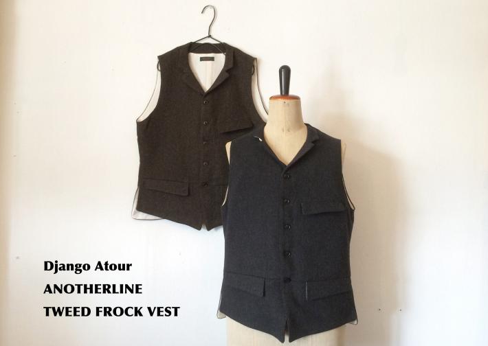 Django Atour / ANOTHERLINE / TWEED FROCK VEST