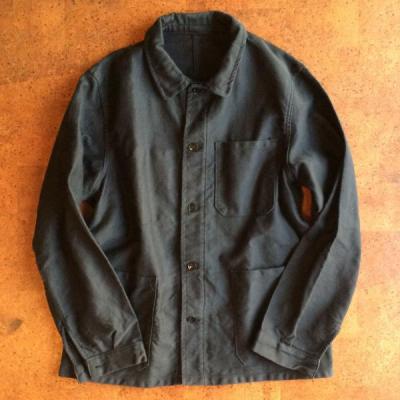 Vintage / 50's France / black moleskin coverall