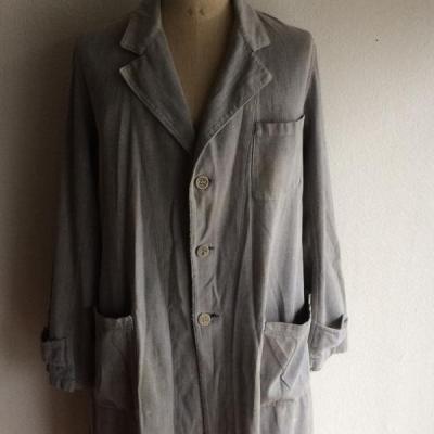 Vintage / 50's France / ateliercoat black chambray