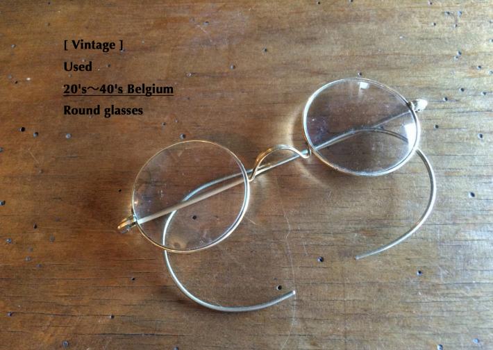 Vintage / 20's〜40's Belgium / Round glasses
