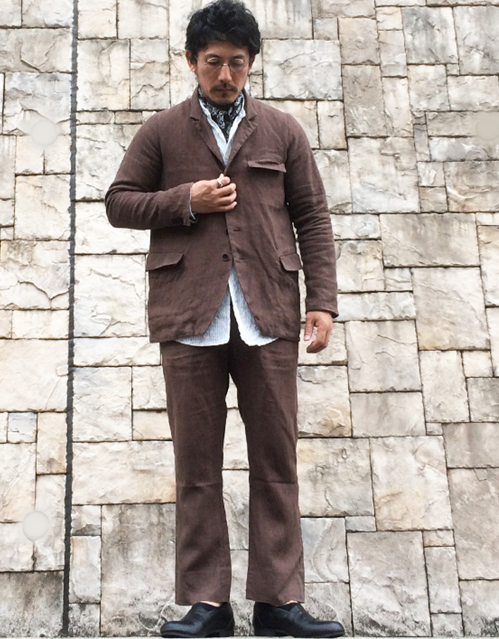 Django Atour / ANOTHERLINE / CLASSIQUE FRENCH LINEN SACKCOAT
