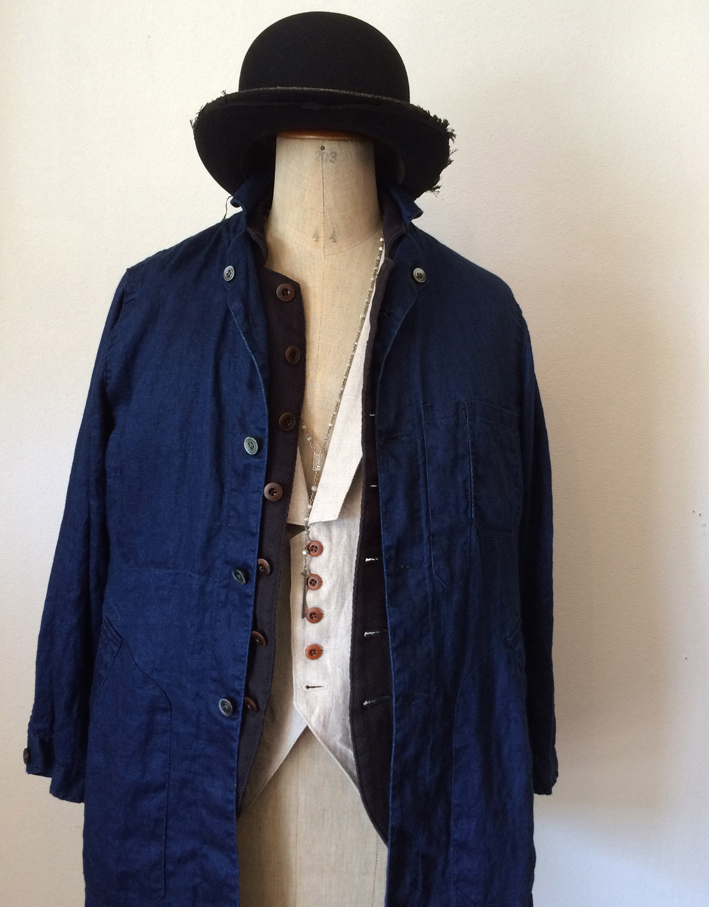 classic farmers shetlandwooltweed coat／DjangoAtour