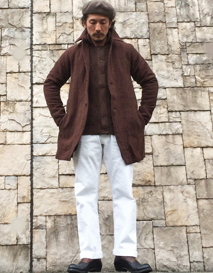DJANGO ATOUR / fishermanswork knit cardigan