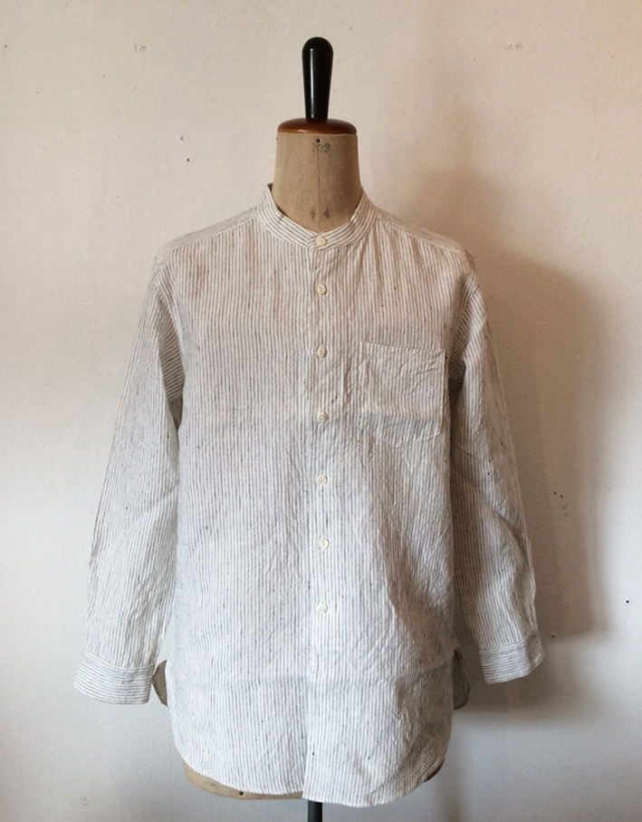 Django Atour / authentic made / DA S/C STRIPELINEN SHIRT