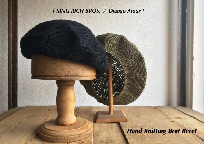 KING RICH BROS. / Django Atour / Hand Knitting Brat Beret