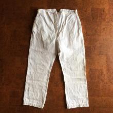 Vintage/1910's France/ Cotton Linen Twill trousers